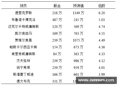 DB旗舰官网曼联球员年薪排名及其影响因素分析